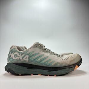 Hoka Torrent 3 Gray Green Trail Running Shoes Sneakers 1127915 HMSP Womens Sz 9B